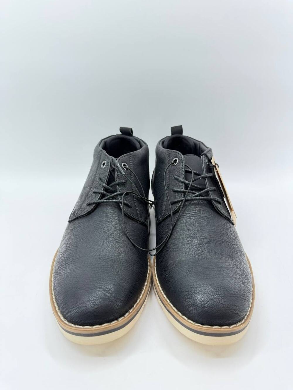 Madden NYC Adam Men's Lace-Up Chukka Dress Boots Black US 10 New No Box